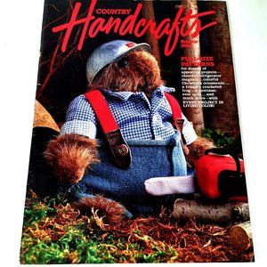 Country Handcrafts Magazine June July 1986 29 Various Craft Projects 68 Pages